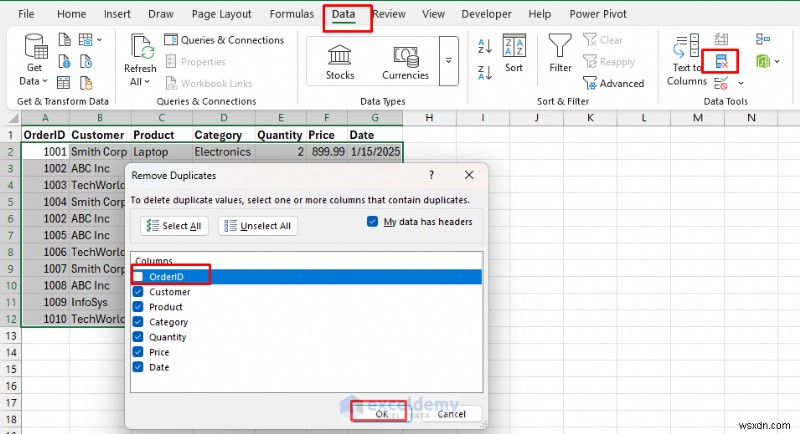 8 วิธีการที่ได้รับการพิสูจน์แล้วในการกำจัดข้อมูลที่ซ้ำกันใน Excel ในขณะที่ยังคงรักษาความสมบูรณ์ไว้