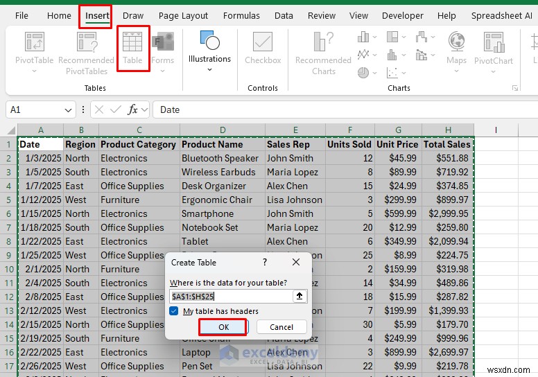 สร้างแดชบอร์ดเชิงโต้ตอบแบบเรียลไทม์ใน Excel โดยใช้ PivotTable และตัวแบ่งส่วนข้อมูล 