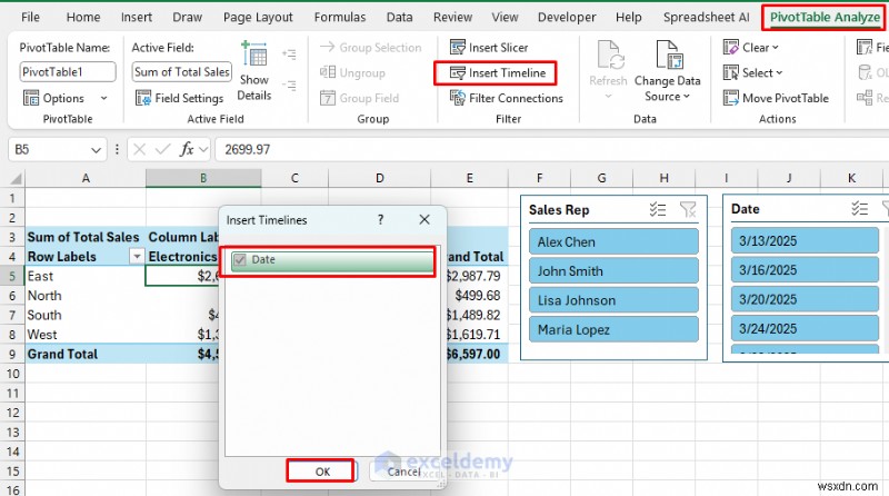 สร้างแดชบอร์ดเชิงโต้ตอบแบบเรียลไทม์ใน Excel โดยใช้ PivotTable และตัวแบ่งส่วนข้อมูล 