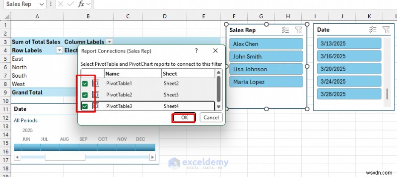 สร้างแดชบอร์ดเชิงโต้ตอบแบบเรียลไทม์ใน Excel โดยใช้ PivotTable และตัวแบ่งส่วนข้อมูล 