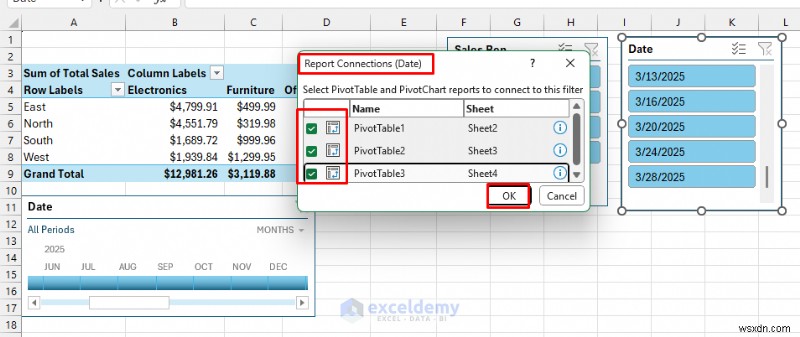 สร้างแดชบอร์ดเชิงโต้ตอบแบบเรียลไทม์ใน Excel โดยใช้ PivotTable และตัวแบ่งส่วนข้อมูล 