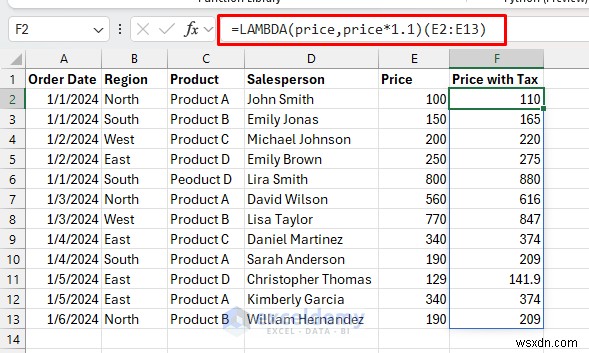 สร้างฟังก์ชัน Excel แบบกำหนดเองที่นำมาใช้ใหม่ได้โดยใช้ LAMBDA – ไม่จำเป็นต้องใช้ VBA 