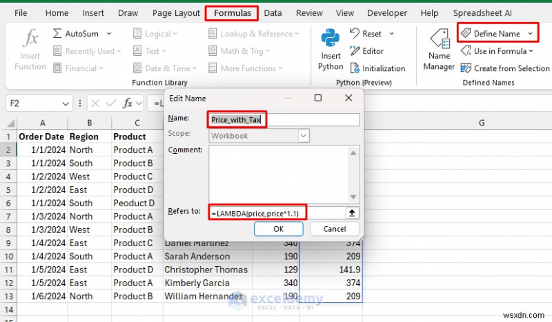 สร้างฟังก์ชัน Excel แบบกำหนดเองที่นำมาใช้ใหม่ได้โดยใช้ LAMBDA – ไม่จำเป็นต้องใช้ VBA 
