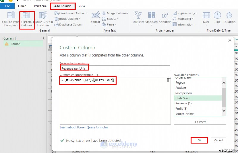 สร้างแดชบอร์ดแบบเรียลไทม์แบบไดนามิกโดยใช้ Excel Power Query