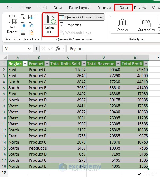 สร้างแดชบอร์ดแบบเรียลไทม์แบบไดนามิกโดยใช้ Excel Power Query