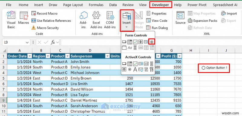 สร้างแดชบอร์ด Excel แบบโต้ตอบโดยใช้การควบคุมแบบฟอร์ม (ไม่จำเป็นต้องใช้ VBA)