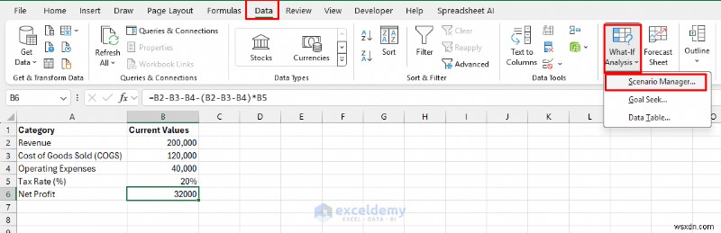 Master Excel Scenario Manager:การวางแผนทางการเงินและการพยากรณ์ขั้นสูง 