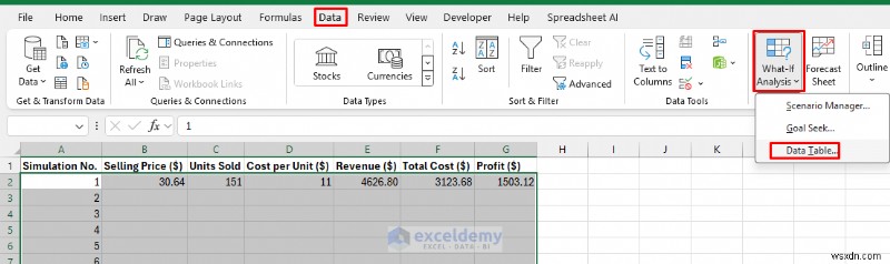 คู่มือ Excel:การสร้างการจำลองมอนติคาร์โลเพื่อการตัดสินใจที่ขับเคลื่อนด้วยข้อมูล