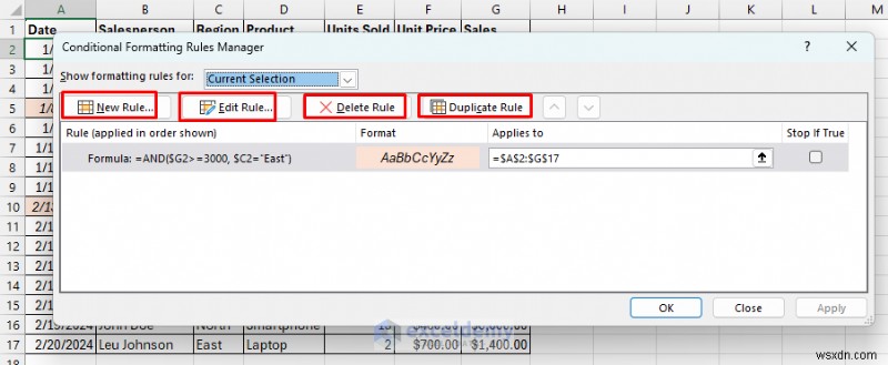 การจัดรูปแบบตามเงื่อนไขตามสูตรหลักใน Excel
