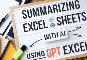 สรุป Excel ที่ขับเคลื่อนด้วย AI:ลดความซับซ้อนของข้อมูลที่ซับซ้อนด้วย GPT 