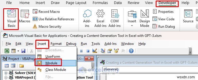 สร้างเครื่องมือสร้างเนื้อหา GPT-3 อันทรงพลังภายใน Excel