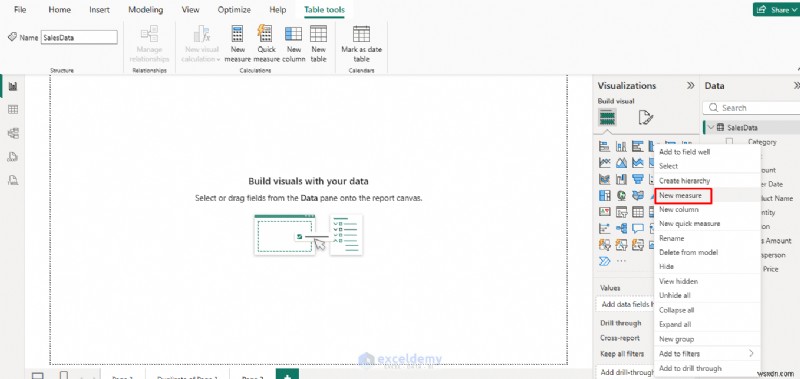 สร้างการวัด DAX แรกของคุณใน Power BI:คู่มือเริ่มต้นทีละขั้นตอน