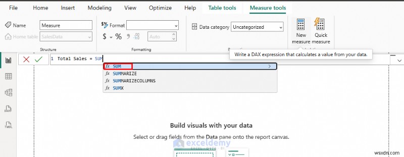 สร้างการวัด DAX แรกของคุณใน Power BI:คู่มือเริ่มต้นทีละขั้นตอน