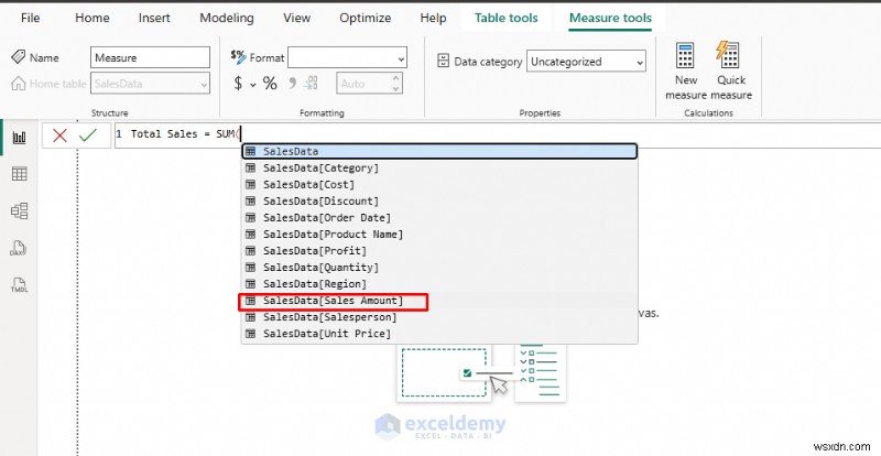 สร้างการวัด DAX แรกของคุณใน Power BI:คู่มือเริ่มต้นทีละขั้นตอน