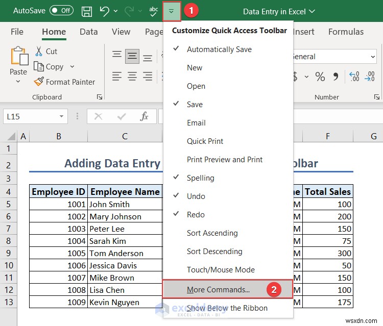 การป้อนข้อมูล Master Excel:พื้นฐาน แบบฟอร์ม และการจัดการข้อผิดพลาด
