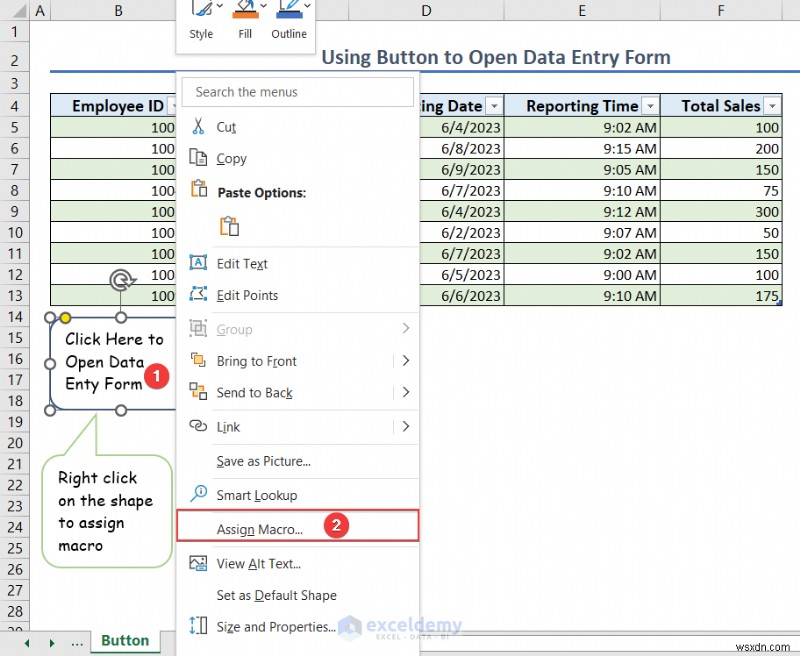 การป้อนข้อมูล Master Excel:พื้นฐาน แบบฟอร์ม และการจัดการข้อผิดพลาด