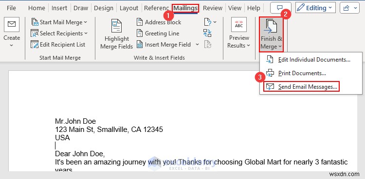 การเรียนรู้จดหมายเวียนใน Excel:วัตถุประสงค์ กระบวนการ ประโยชน์ และข้อจำกัด
