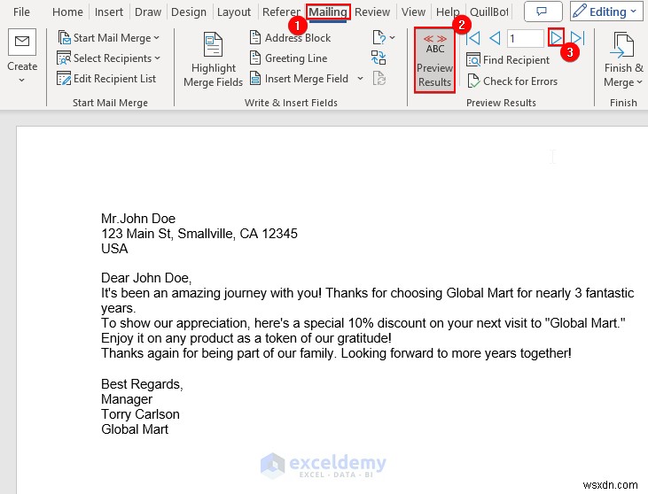การเรียนรู้จดหมายเวียนใน Excel:วัตถุประสงค์ กระบวนการ ประโยชน์ และข้อจำกัด