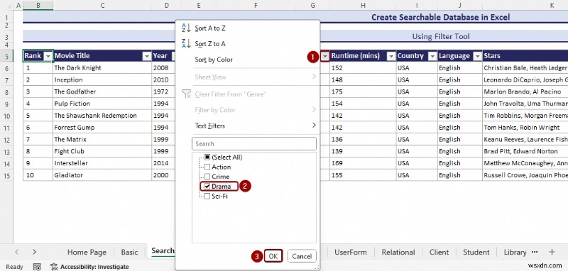 ฐานข้อมูล Master Excel:ประเภท เทมเพลต และการสร้างอย่างง่าย 