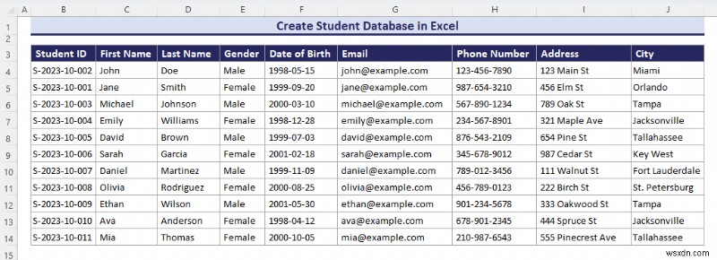 ฐานข้อมูล Master Excel:ประเภท เทมเพลต และการสร้างอย่างง่าย 