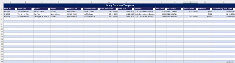 ฐานข้อมูล Master Excel:ประเภท เทมเพลต และการสร้างอย่างง่าย 
