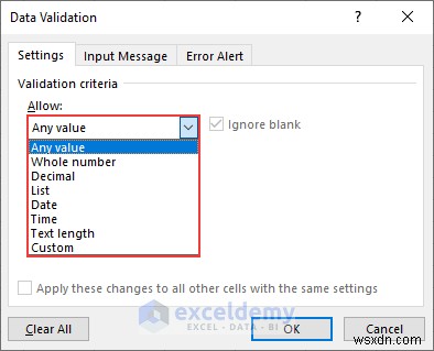 ความเชี่ยวชาญในการตรวจสอบความถูกต้องของข้อมูล Excel:คำแนะนำทีละขั้นตอนที่ครอบคลุม 