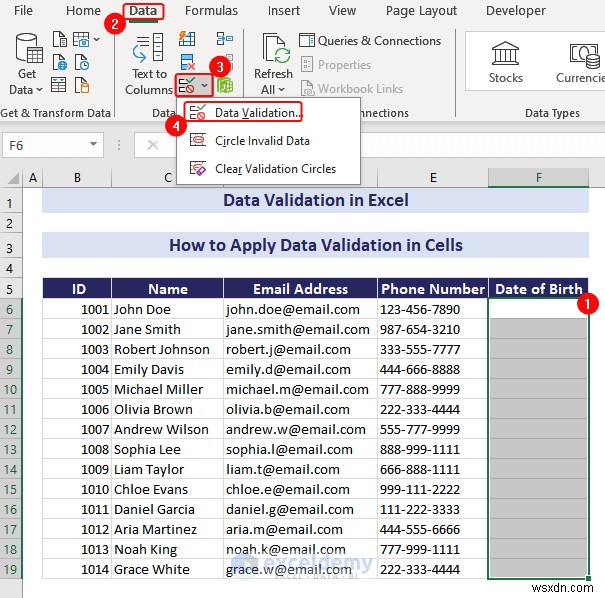 ความเชี่ยวชาญในการตรวจสอบความถูกต้องของข้อมูล Excel:คำแนะนำทีละขั้นตอนที่ครอบคลุม 