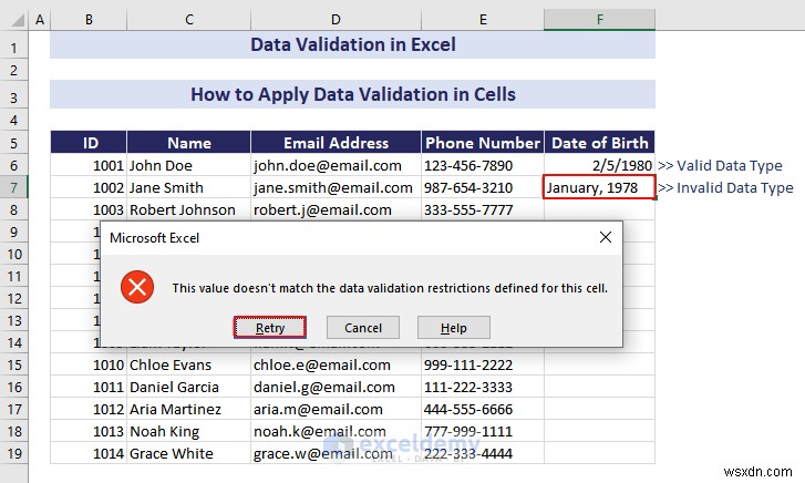 ความเชี่ยวชาญในการตรวจสอบความถูกต้องของข้อมูล Excel:คำแนะนำทีละขั้นตอนที่ครอบคลุม 