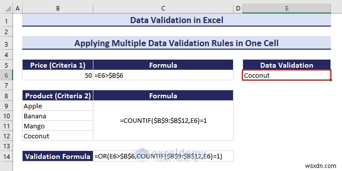 ความเชี่ยวชาญในการตรวจสอบความถูกต้องของข้อมูล Excel:คำแนะนำทีละขั้นตอนที่ครอบคลุม 