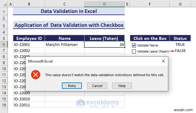 ความเชี่ยวชาญในการตรวจสอบความถูกต้องของข้อมูล Excel:คำแนะนำทีละขั้นตอนที่ครอบคลุม 