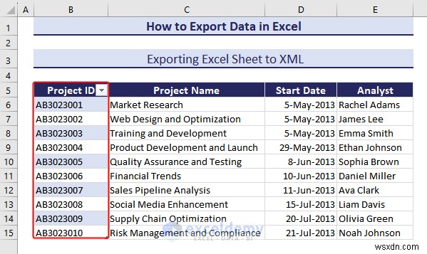 ส่งออกข้อมูล Excel ไปยังรูปแบบ DOC, PDF, CSV, XML และ vCard ได้อย่างง่ายดาย