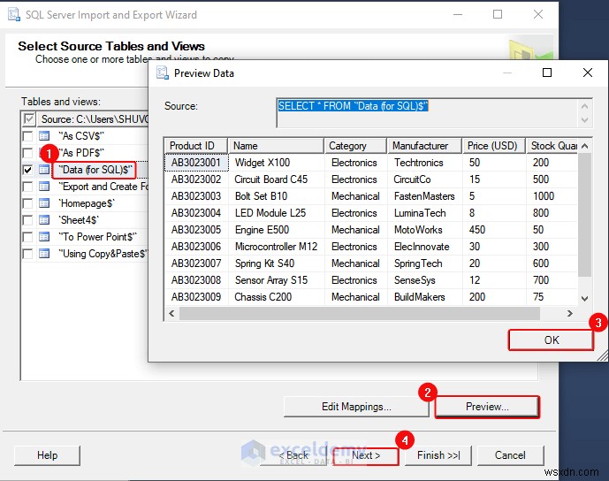 ส่งออกข้อมูล Excel ไปยังรูปแบบ DOC, PDF, CSV, XML และ vCard ได้อย่างง่ายดาย