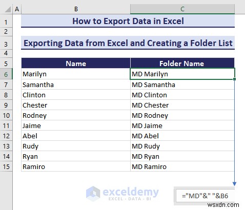 ส่งออกข้อมูล Excel ไปยังรูปแบบ DOC, PDF, CSV, XML และ vCard ได้อย่างง่ายดาย