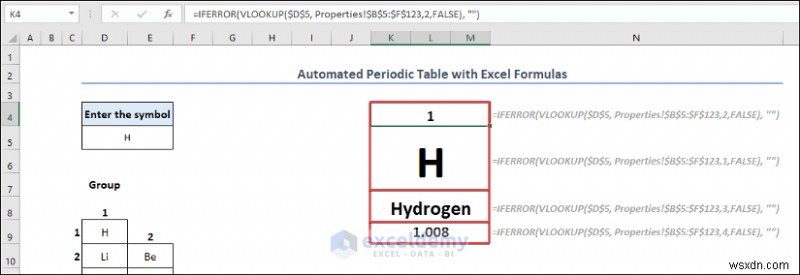 สร้างตารางธาตุใน Excel:สองวิธีง่ายๆ