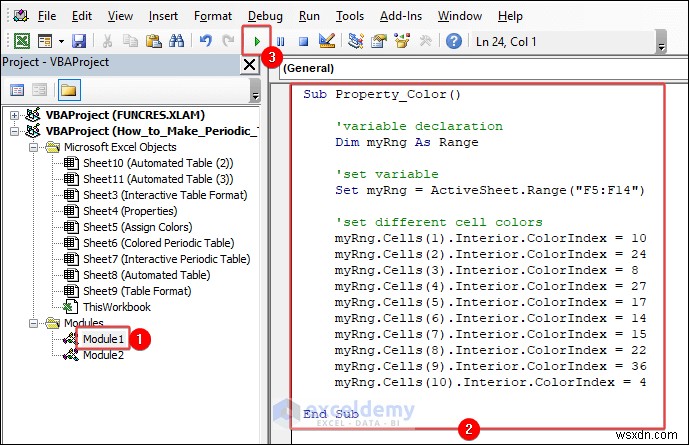 สร้างตารางธาตุใน Excel:สองวิธีง่ายๆ