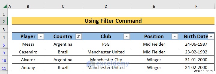 ความเชี่ยวชาญในการกรอง Excel:ตัวกรองอัตโนมัติและตัวกรองขั้นสูง 