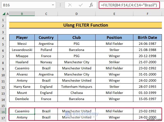 ความเชี่ยวชาญในการกรอง Excel:ตัวกรองอัตโนมัติและตัวกรองขั้นสูง 