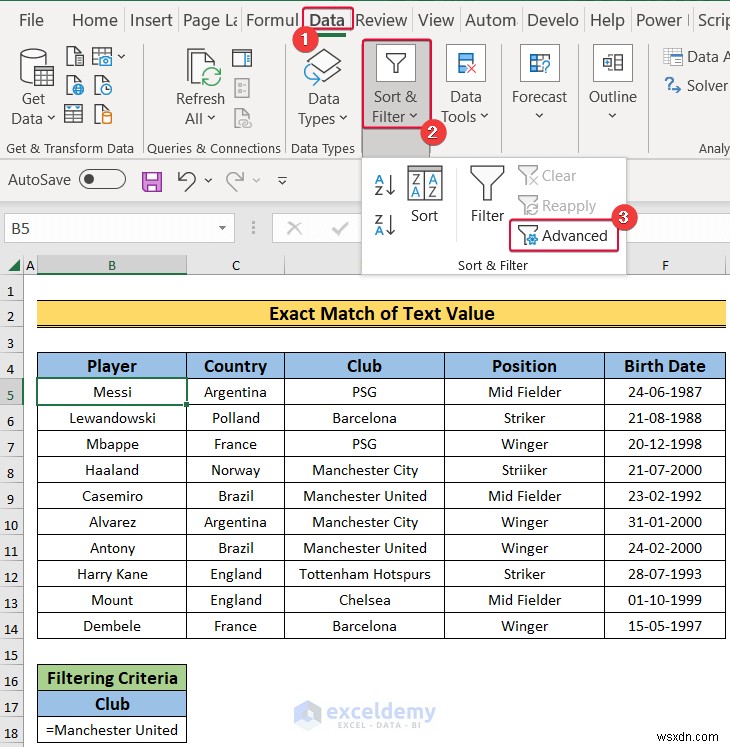 ความเชี่ยวชาญในการกรอง Excel:ตัวกรองอัตโนมัติและตัวกรองขั้นสูง 