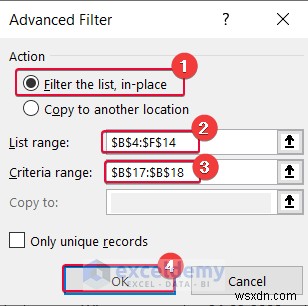 ความเชี่ยวชาญในการกรอง Excel:ตัวกรองอัตโนมัติและตัวกรองขั้นสูง 