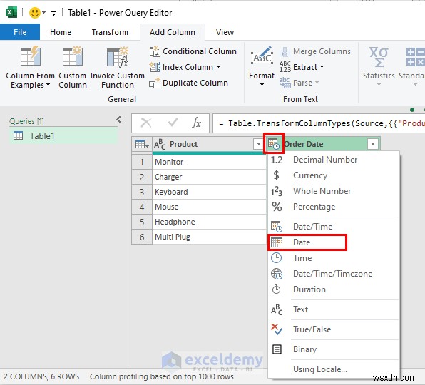 ฟังก์ชันวันที่ของ Power Query หลักใน Excel:3 ตัวอย่างที่เป็นประโยชน์ 