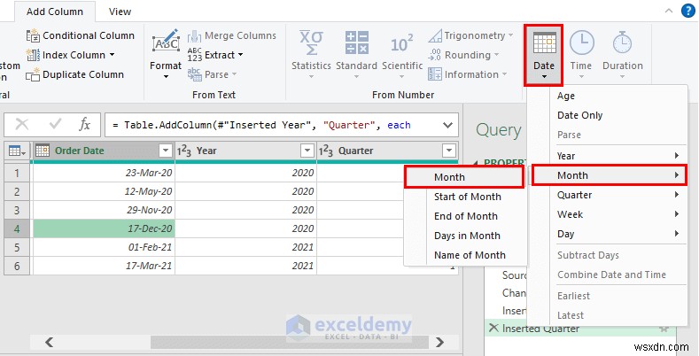 ฟังก์ชันวันที่ของ Power Query หลักใน Excel:3 ตัวอย่างที่เป็นประโยชน์ 