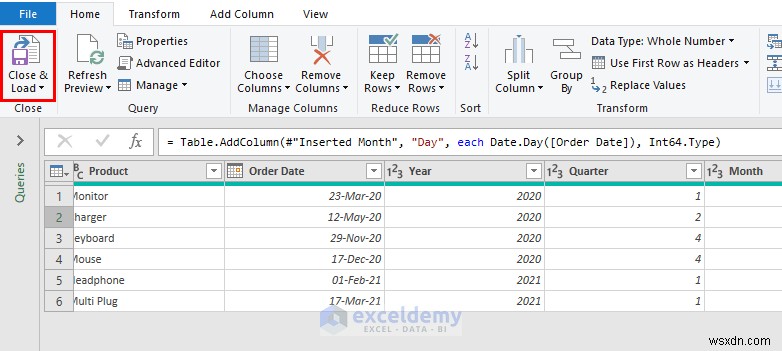 ฟังก์ชันวันที่ของ Power Query หลักใน Excel:3 ตัวอย่างที่เป็นประโยชน์ 