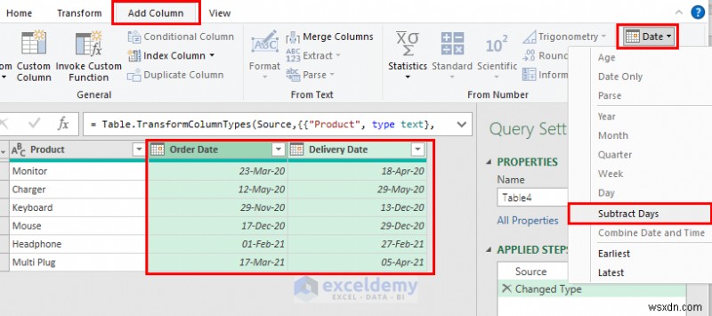 ฟังก์ชันวันที่ของ Power Query หลักใน Excel:3 ตัวอย่างที่เป็นประโยชน์ 
