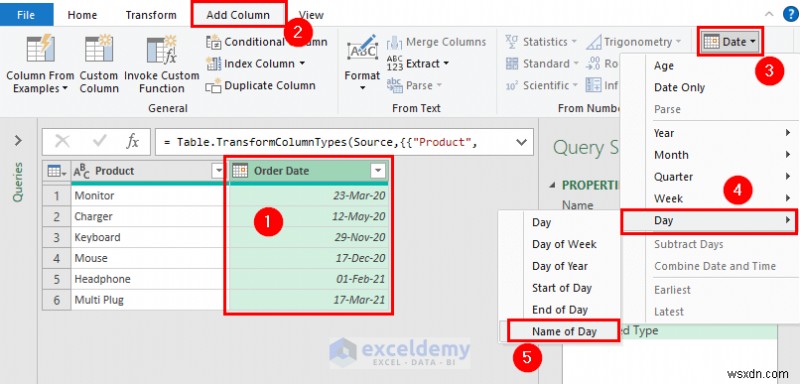 ฟังก์ชันวันที่ของ Power Query หลักใน Excel:3 ตัวอย่างที่เป็นประโยชน์ 