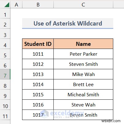 ตัวกรองขั้นสูงของ Excel ขั้นสูงพร้อมไวลด์การ์ด:การเรียงลำดับข้อมูลที่แม่นยำทำได้ง่าย 