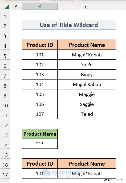 ตัวกรองขั้นสูงของ Excel ขั้นสูงพร้อมไวลด์การ์ด:การเรียงลำดับข้อมูลที่แม่นยำทำได้ง่าย 