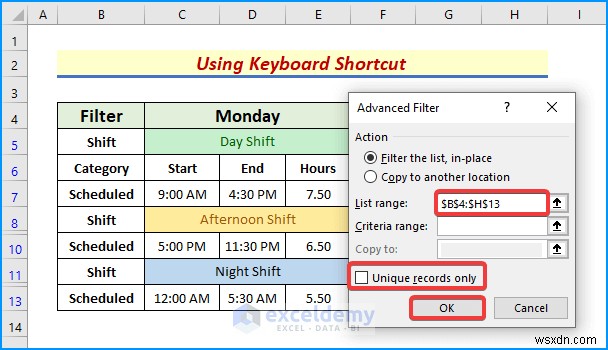 คู่มือฉบับย่อ:ลบตัวกรองขั้นสูงใน Excel ด้วย 5 วิธีง่ายๆ 