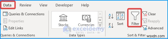คู่มือฉบับย่อ:ลบตัวกรองขั้นสูงใน Excel ด้วย 5 วิธีง่ายๆ 
