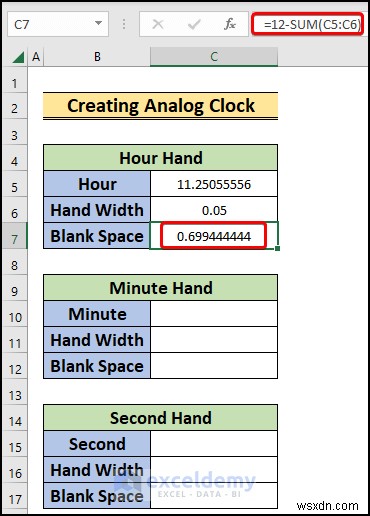 สร้างนาฬิกาอะนาล็อกแบบเรียลไทม์ใน Excel:คำแนะนำทีละขั้นตอน 