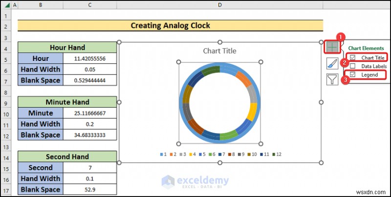 สร้างนาฬิกาอะนาล็อกแบบเรียลไทม์ใน Excel:คำแนะนำทีละขั้นตอน 